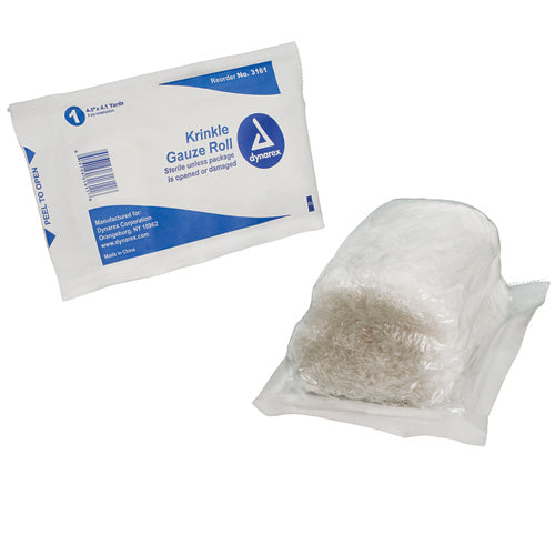 Gauze Krinkle Roll - Sterile 4.5 X 4.1 Yds. 6-ply (each)