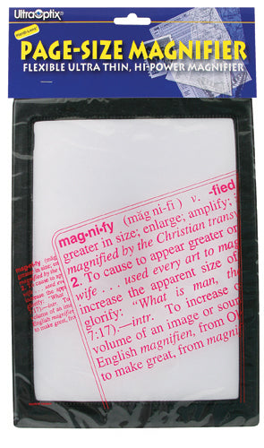 Magnifier Full Page Reading Fresnel 7 X10 W/border