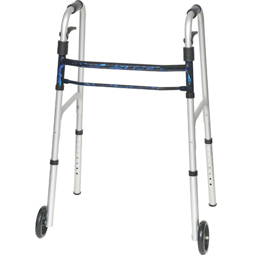 Probsics Sure Lever Release Folding Walker Blue Flame