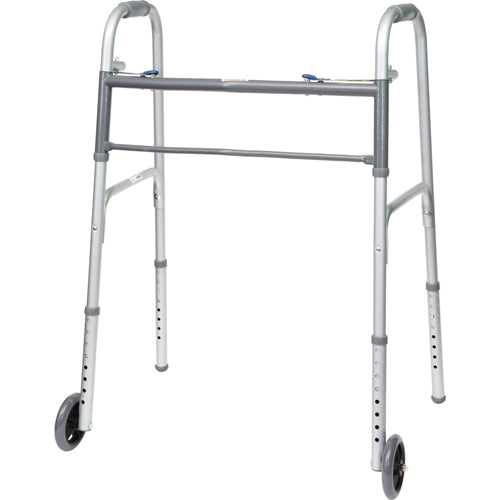 Bariatric 2-button Walker W/ 5 Wheels 2/cs