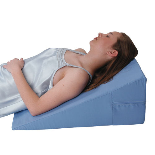 Bed Wedge 1/4  To 4 X24 X24  For Acid Reflux Etc.   Blue