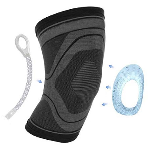 Active Cmprsn Knee Slv W/ptla Gel Spt & Flxbl Stays  Medium