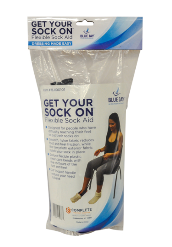 Get Your Sock On Sock Aid Flexible Terry Cloth
