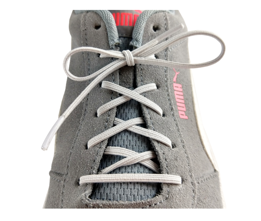 Fit To Be Tied Elastic Shoelaces - White 24 Inches