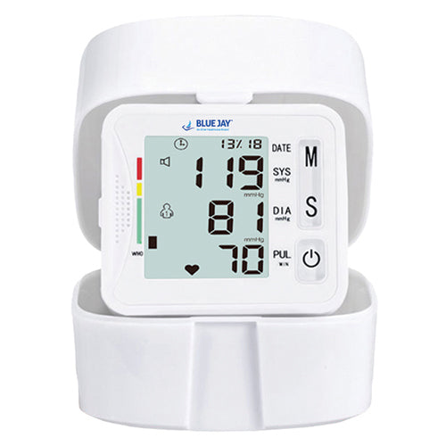 Wrist Blood Pressure Unit With Case  Blue Jay Brand