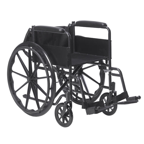 Wheelchair 18   W/fixed Full Arms & Swingaway Det Footrests