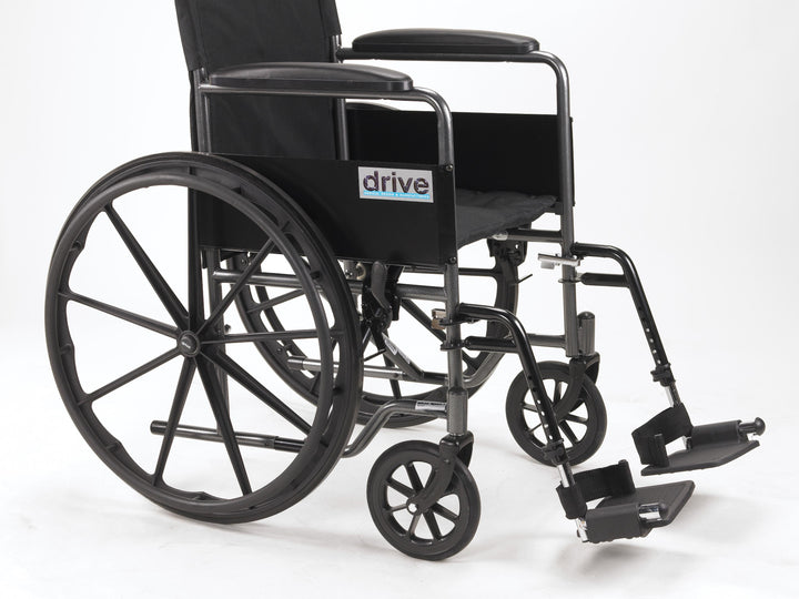 Wheelchair 18   W/fixed Full Arms & Swingaway Det Footrests