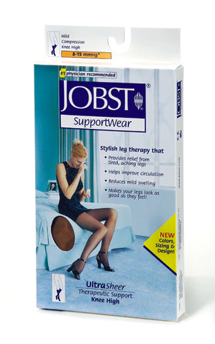 Jobst Support Ultrashr/knee-hi Sun Bronze 4.5-6.5 Shoe Size