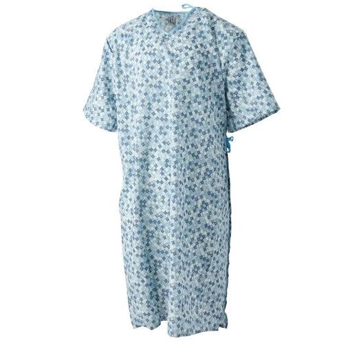 Patient Gowns  Each  Osfm Royale 2-tone Print
