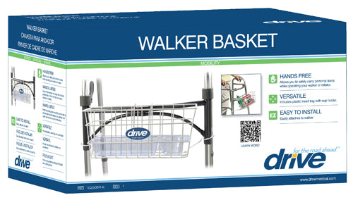 Snap-on Walker Basket For Folding Walkers