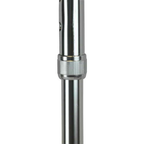 Cane  Round Handle  Blue Jay Silver With Vinyl Comfort Grip