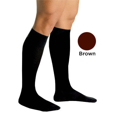 Men's Firm Support Socks 20-30mmhg  Brown  Medium