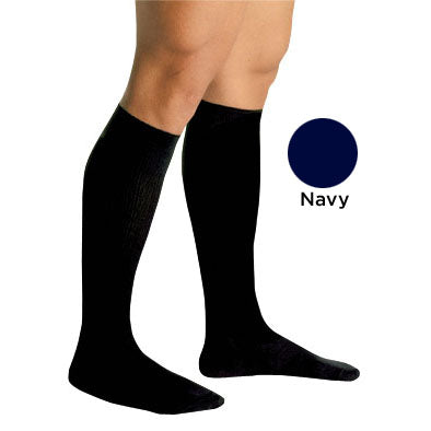 Men's Firm Support Socks 20-30mmhg  Navy  Large