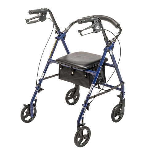 Rollator Steel Blue W/6  Whls Knocked-down