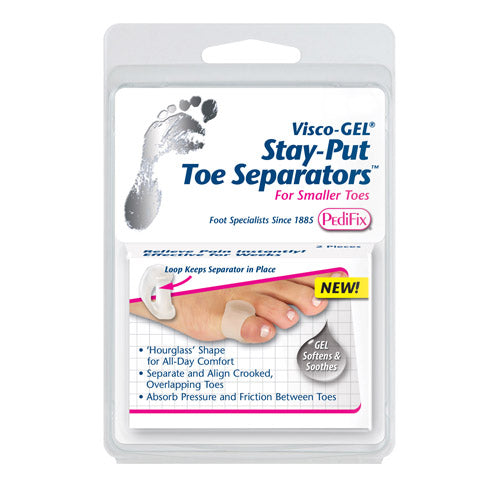 Visco-gel  Stay-put Toe Separators  Medium  Pk/2