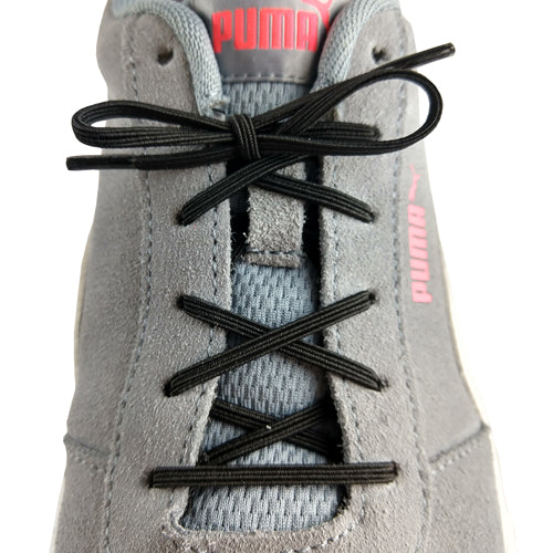 Elastic Shoelaces - Fit To Be Tied - Black 24 inch