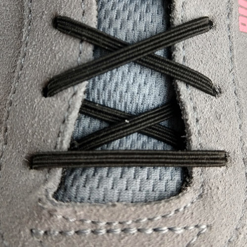 Elastic Shoelaces - Fit To Be Tied - Black 24 inch